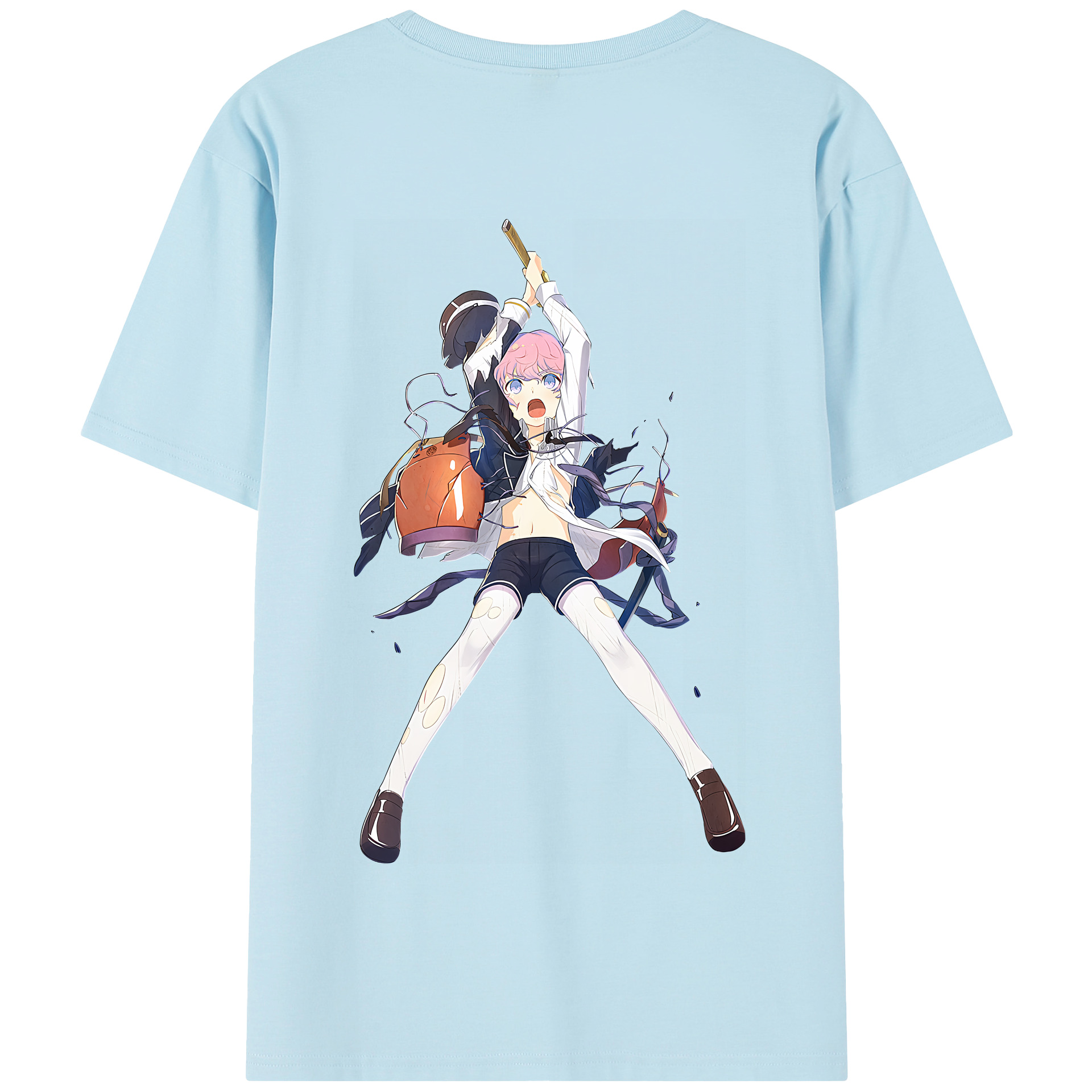 （画像用） 刀剣乱舞 Touken Ranbu 綿100％半袖Tシャツ（背面プリント）